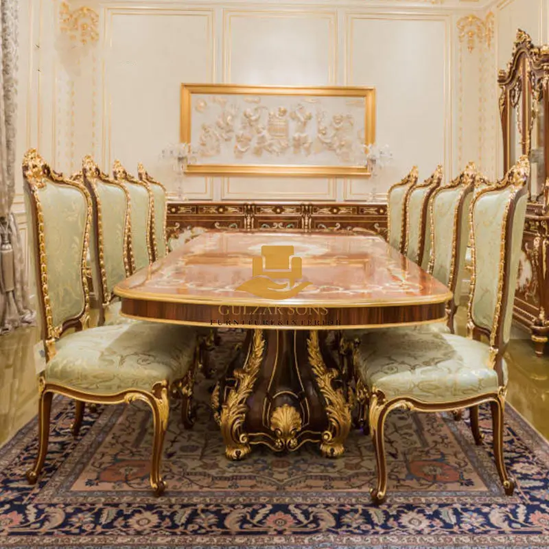 Royal hand-carved ornate Dining Set - Image 6
