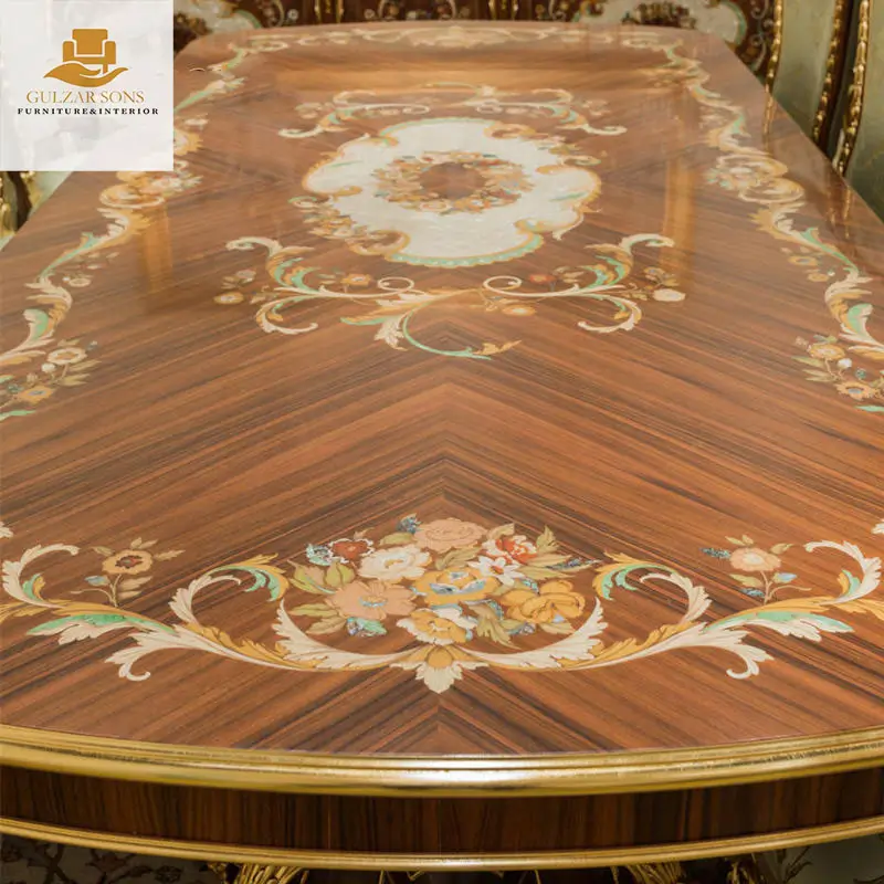 Royal hand-carved ornate Dining Set - Image 5