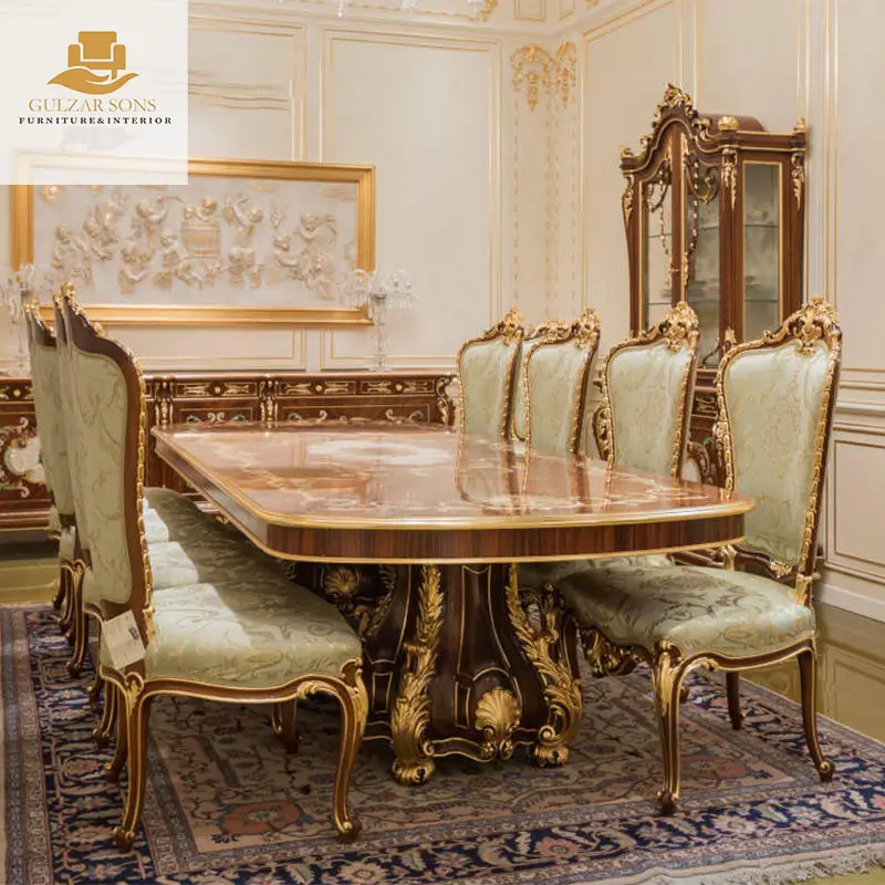 Royal hand-carved ornate Dining Set - Image 3