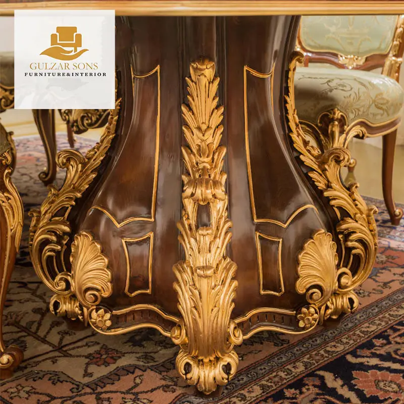 Royal hand-carved ornate Dining Set - Image 2