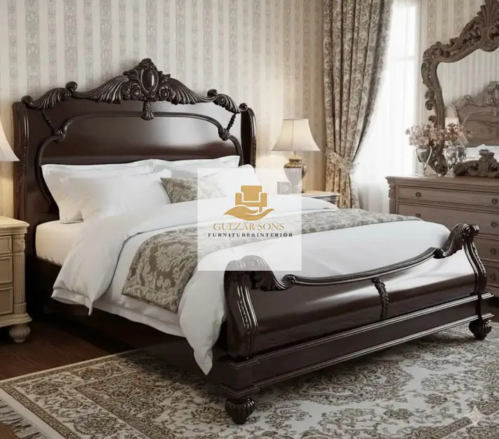 Minimilist wooden Classic Simple Bed - Image 1