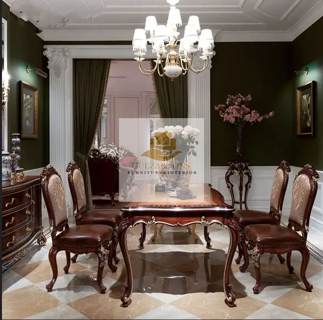 Wooden Classic Dining Set - Image 1