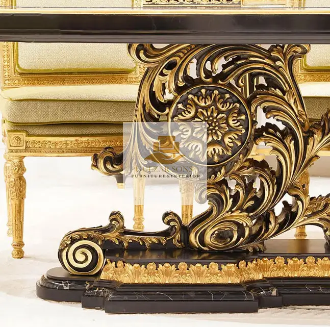 Royal Round Carved Dining Set - Image 2