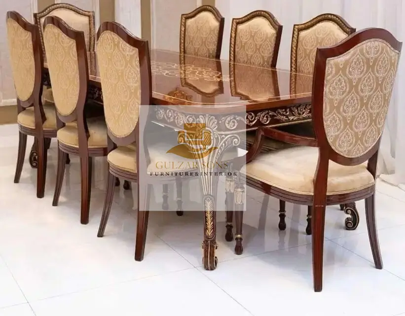 Luxury Hand-Carved Dining Set - Image 1