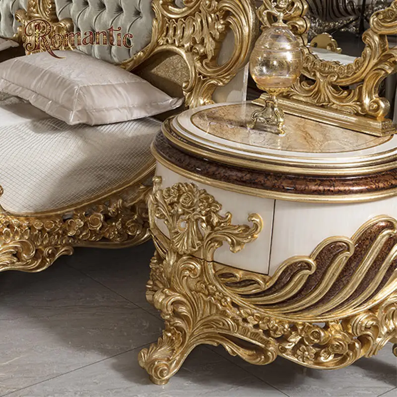Luxury Hand Carved Wooden Bedroom Set - Image 2