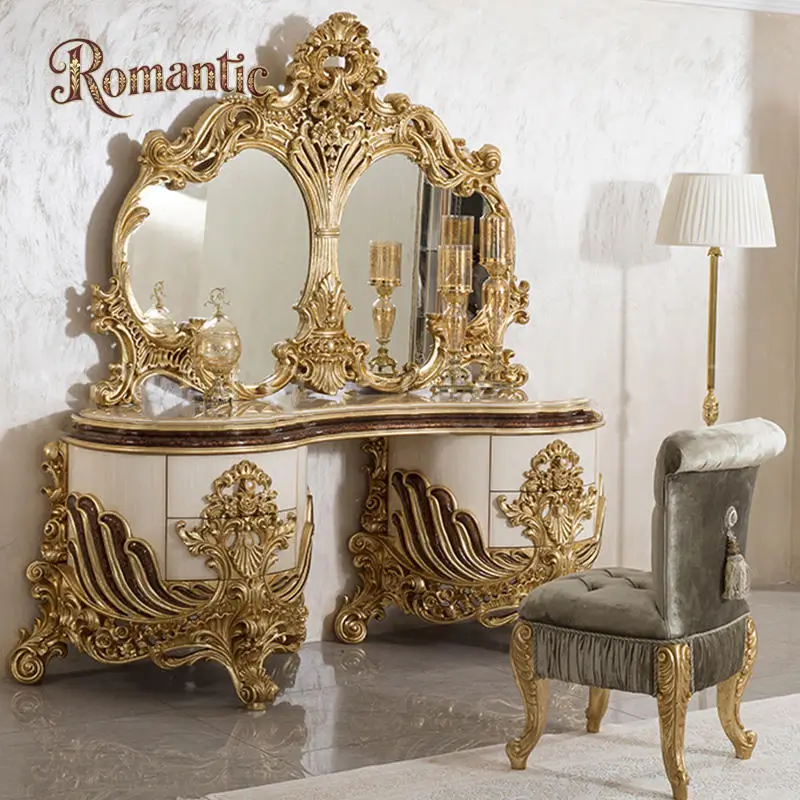 Luxury Hand Carved Wooden Bedroom Set - Image 4