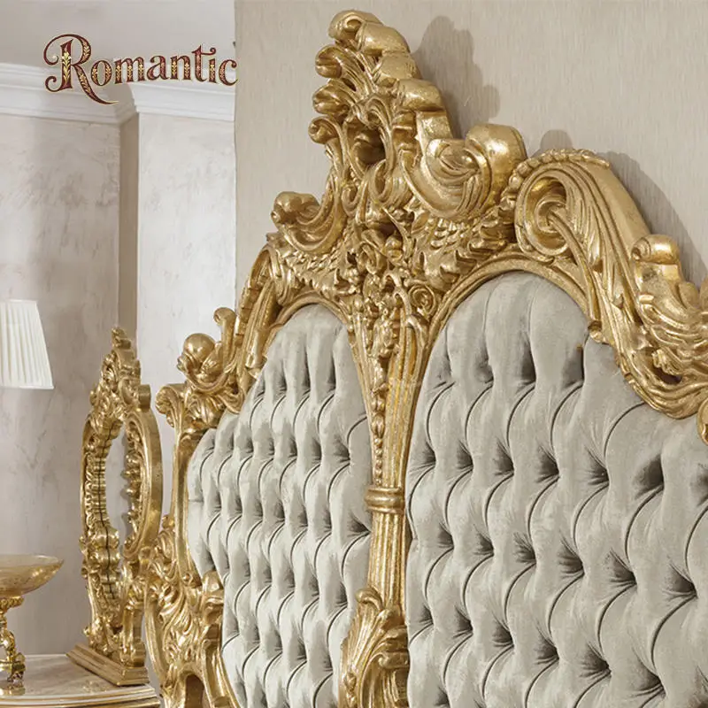 Luxury Hand Carved Wooden Bedroom Set - Image 3