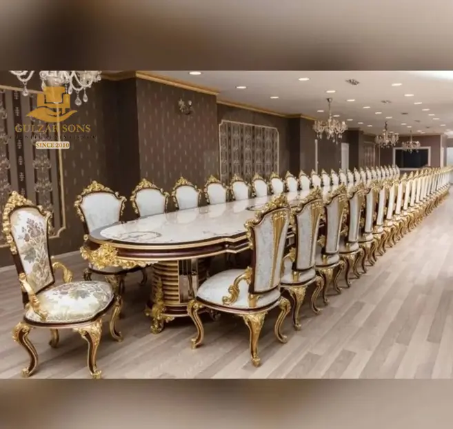 Regal Carved wooden Dining Set - Image 3