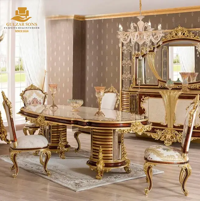 Regal Carved wooden Dining Set - Image 1