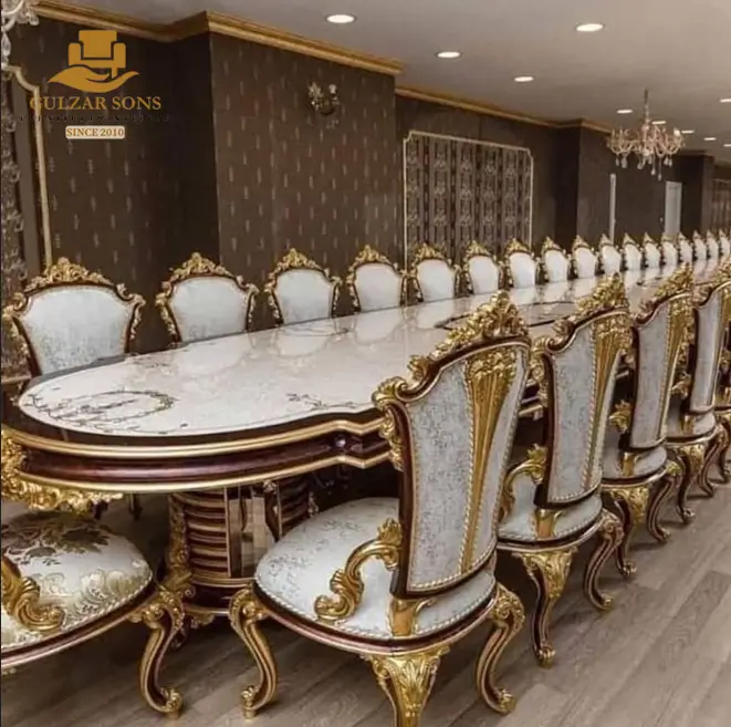Regal Carved wooden Dining Set - Image 2
